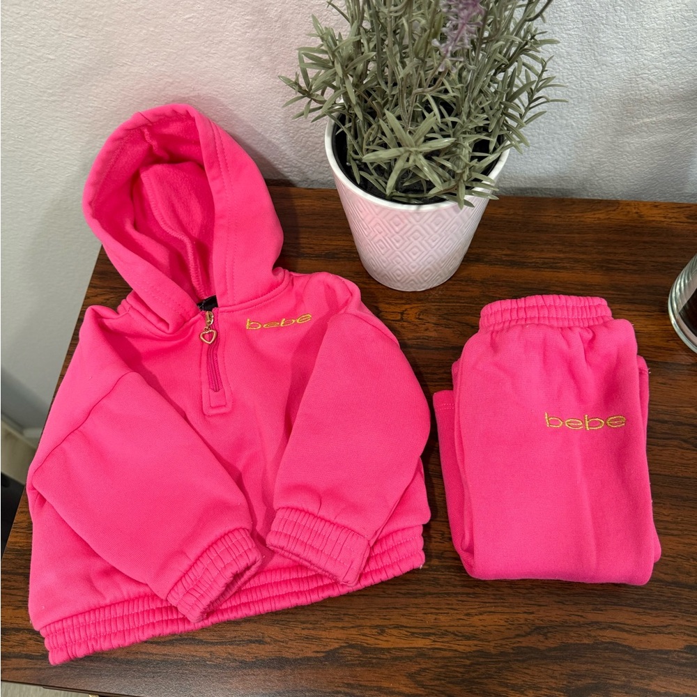 Bebe Pink Jogger Sweatpants Vibrant Athletic Style